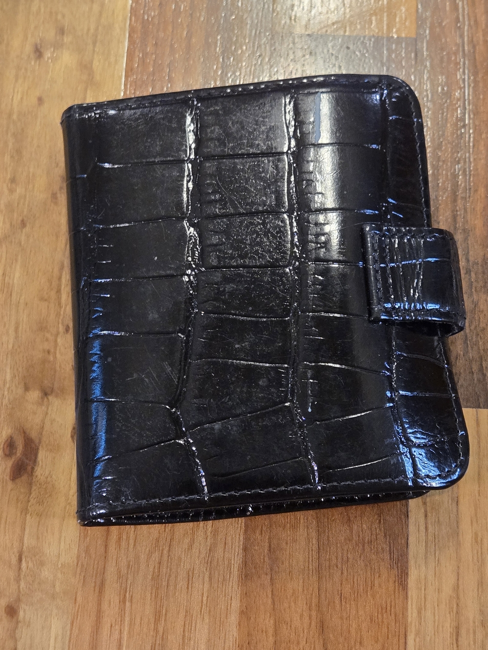 ​Vintage Etienne Aigner Croc-Embossed Leather Wallet - Picture 6 of 7